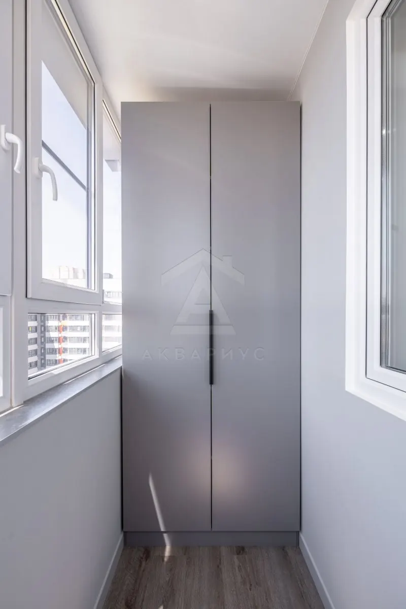 Балкон — Ремонт трёхкомнатной квартиры, 74 м²