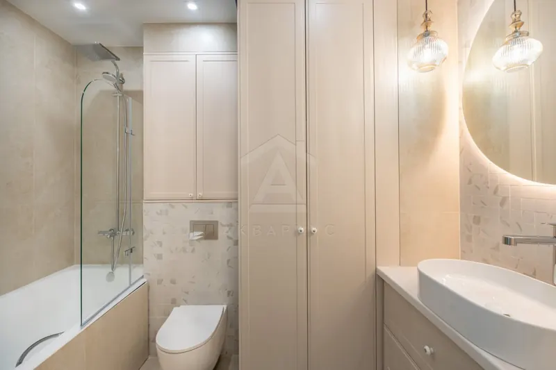 Ванная — Ремонт трёхкомнатной квартиры, 106 м²